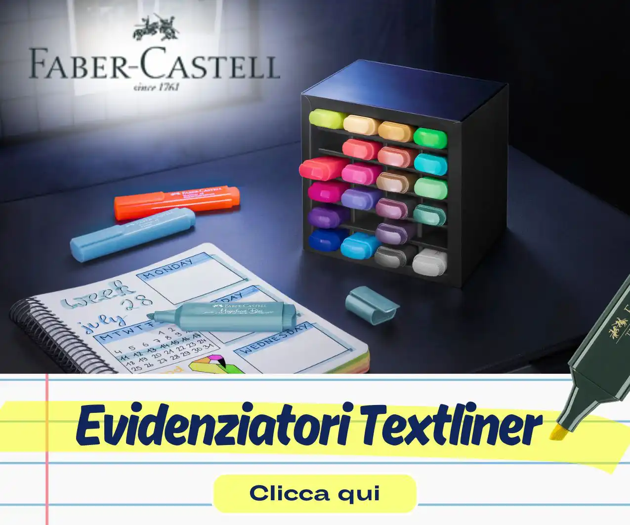 Tutti i colori degli Evidenziatori Textliner
